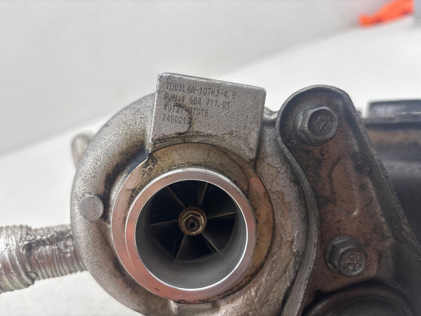 07-13 BMW E60 535i 335i N54B30 Rear Turbo Turbocharger w/Exhaust Manifold OEM