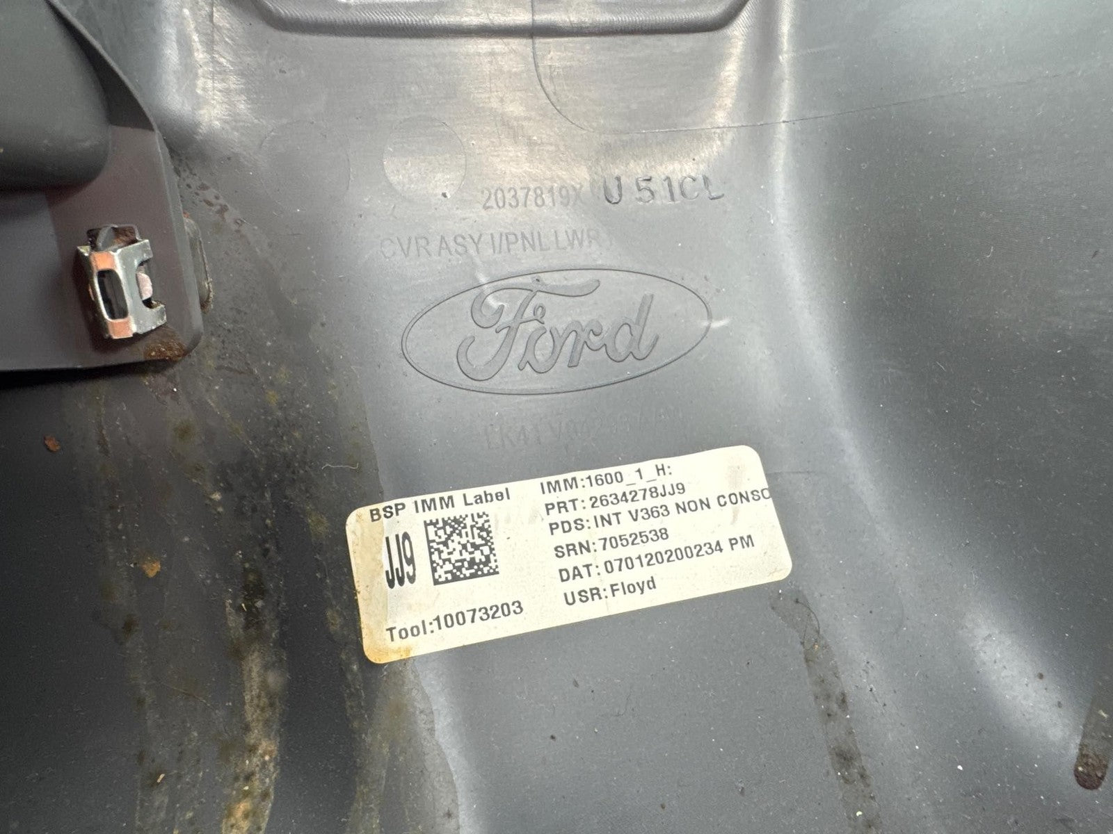 20-24 FORD TRANSIT 250/150/350 DASH LOWER CONSOLE W/ CUPHOLDERS TRIM BEZEL OEM