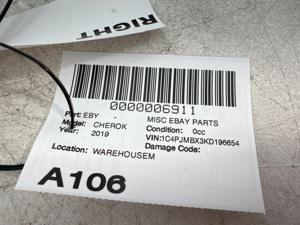 19-23 Jeep Cherokee Right Passenger Side A Pillar Trim Cover Panel 1Uc96Ps4Ac