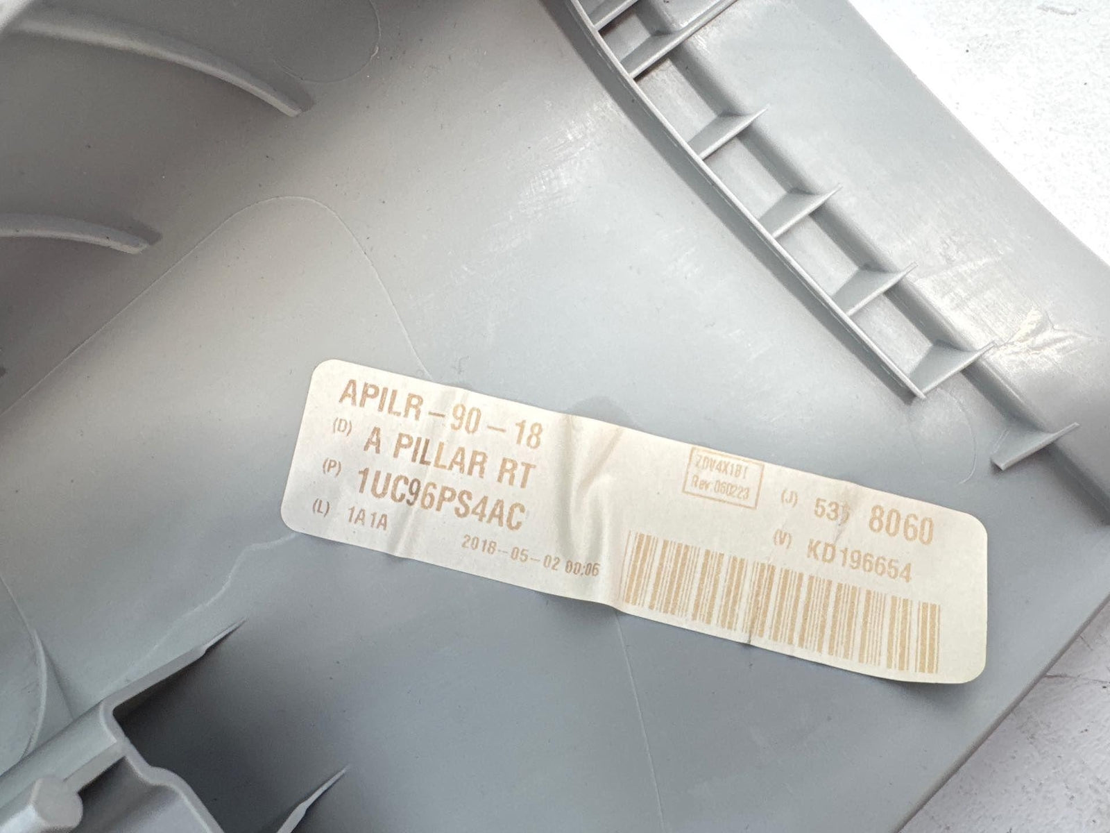 19-23 Jeep Cherokee Right Passenger Side A Pillar Trim Cover Panel 1Uc96Ps4Ac