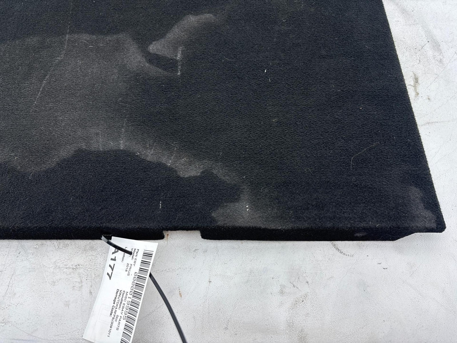 17-22 Toyota Prius Prime Rear Floor Cargo Trunk Carpet Battery Cover Panel OEM