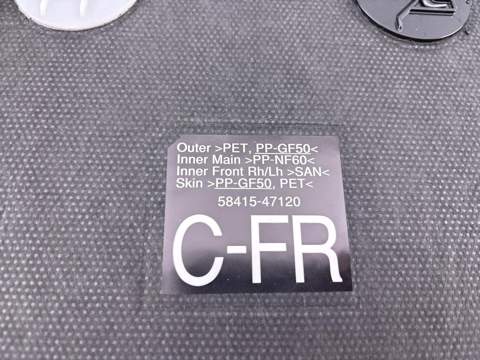 17-22 Toyota Prius Prime Rear Floor Cargo Trunk Carpet Battery Cover Panel OEM