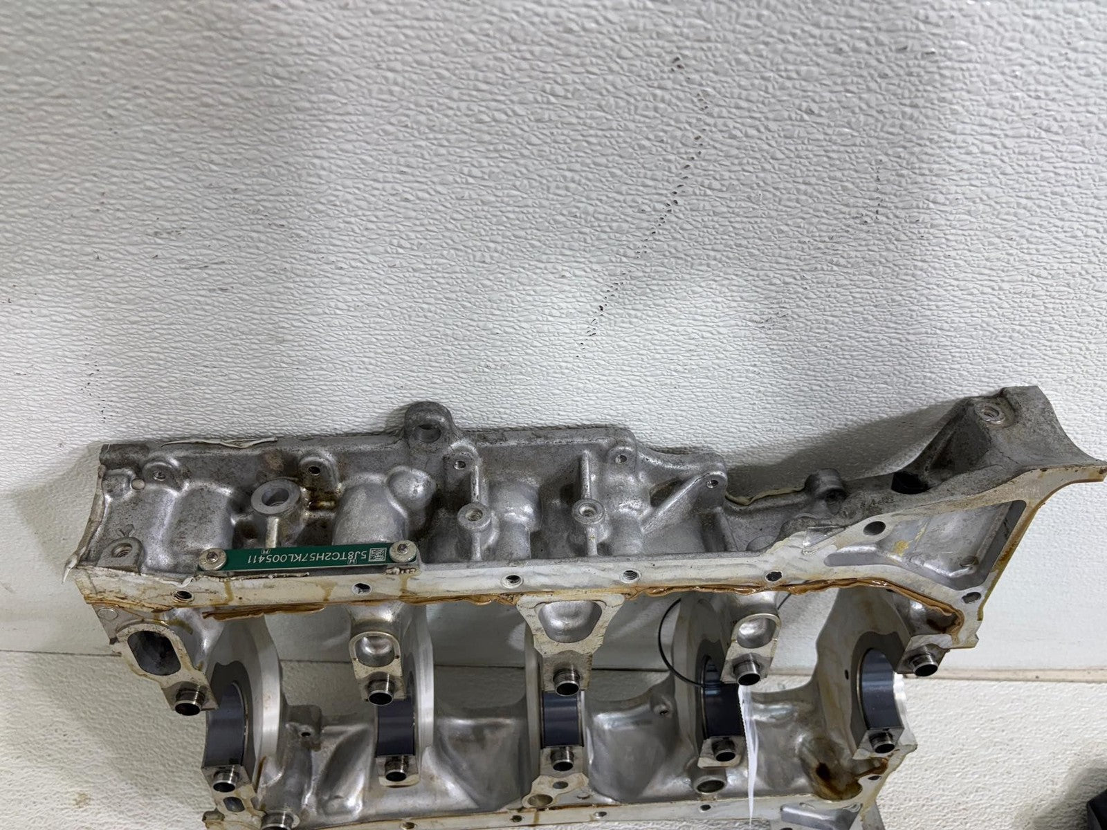 19-21 ACURA RDX ENGINE CYLINDER BLOCK CRANKSHAFT LOWER BEARING W/ HEAD BOLTS OEM