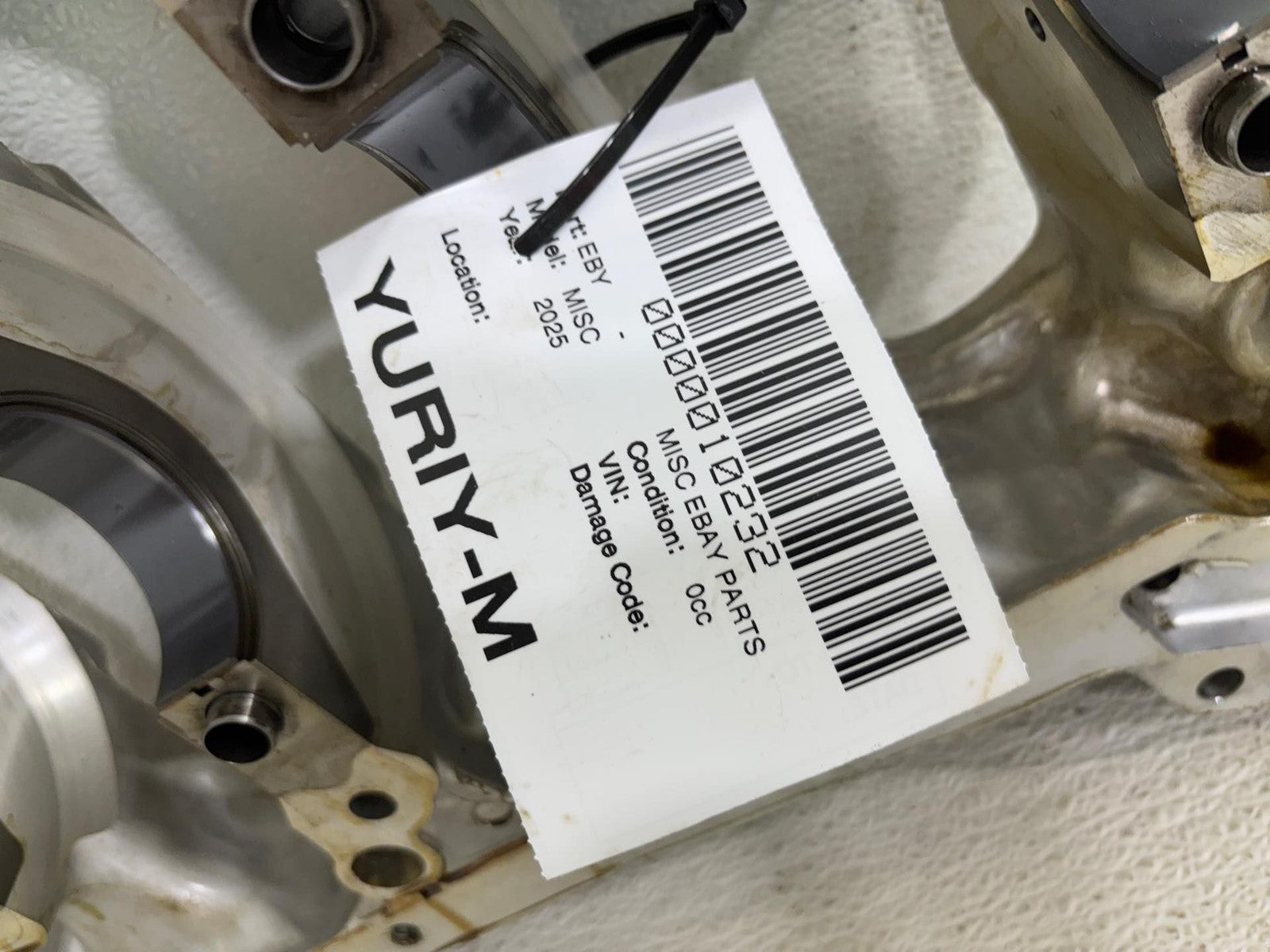 19-21 ACURA RDX ENGINE CYLINDER BLOCK CRANKSHAFT LOWER BEARING W/ HEAD BOLTS OEM