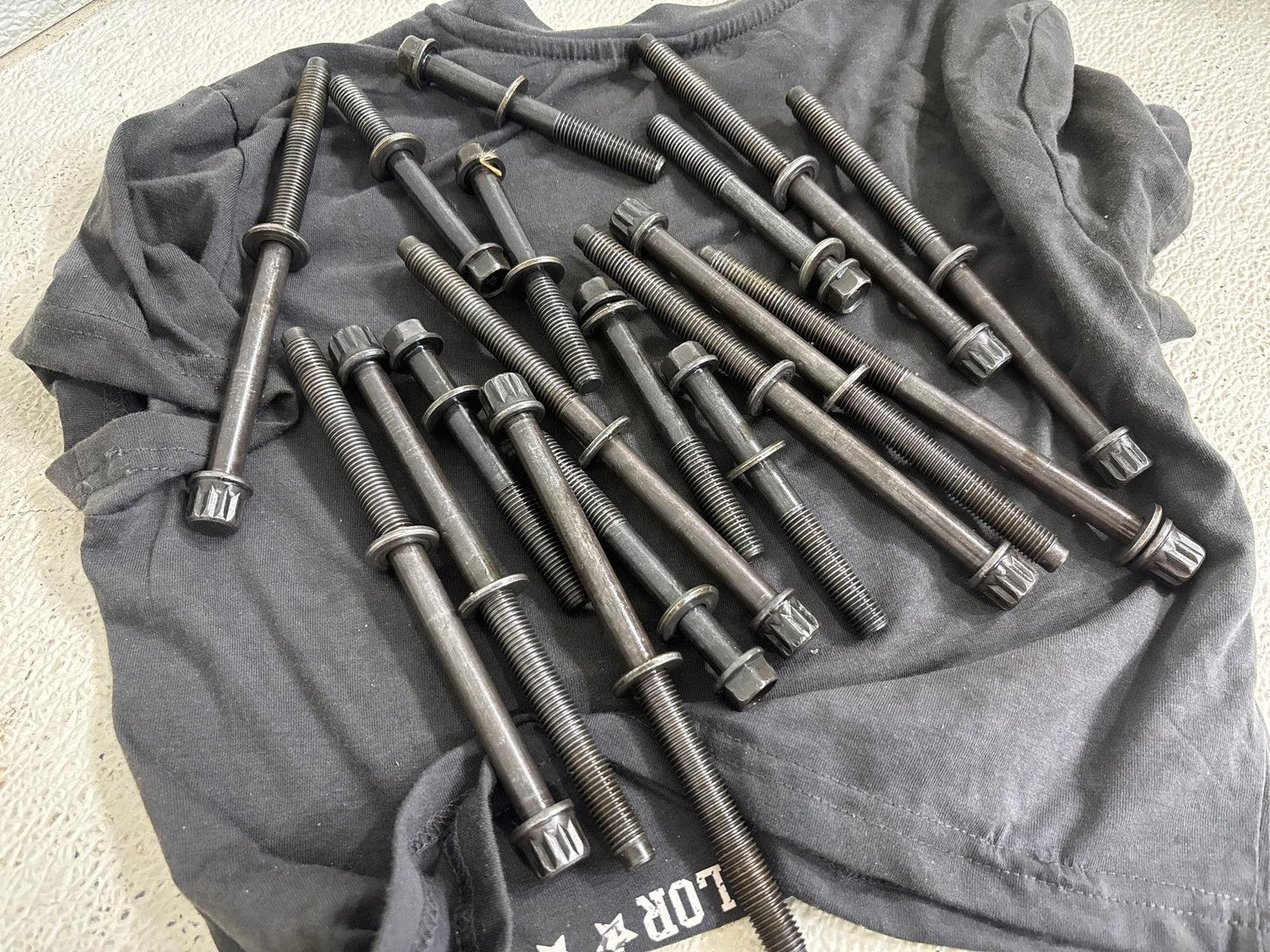 19-21 ACURA RDX ENGINE CYLINDER BLOCK CRANKSHAFT LOWER BEARING W/ HEAD BOLTS OEM