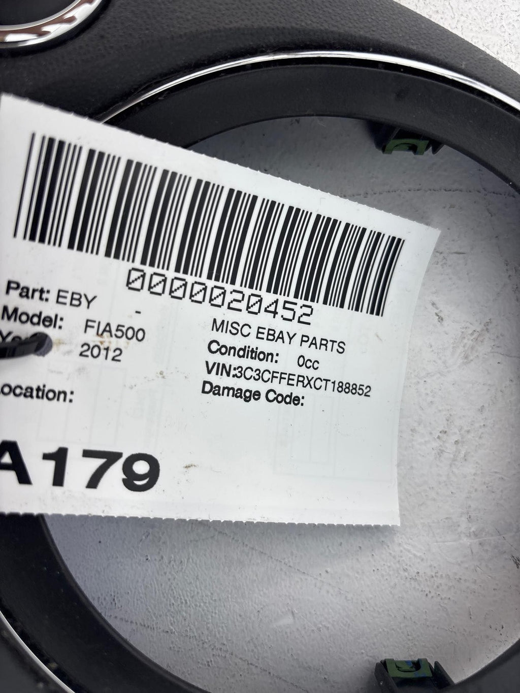 12-17 Fiat 500 Gear Shift Indicator Bezel OEM