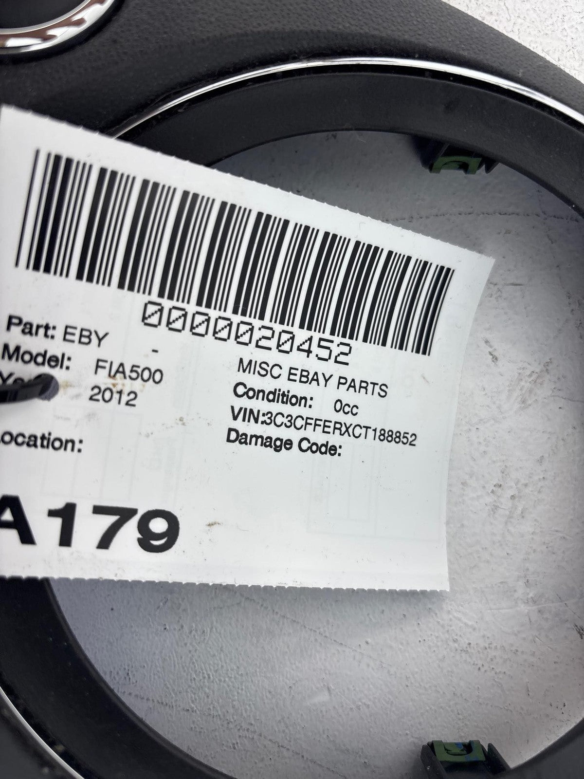 12-17 Fiat 500 Gear Shift Indicator Bezel OEM