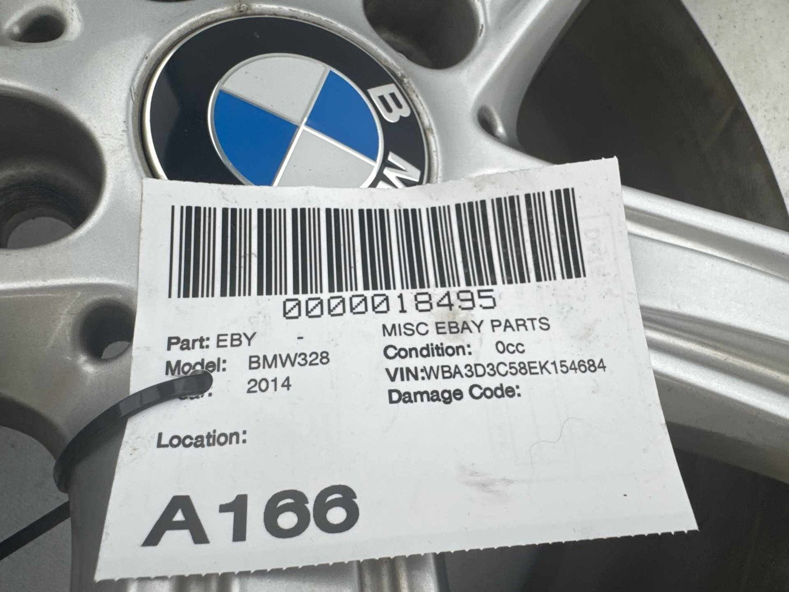 12-18 BMW 328 320 F30 F36 17x7.5 Silver Alloy 5 Triple Edge Spoke Wheel Rim OEM