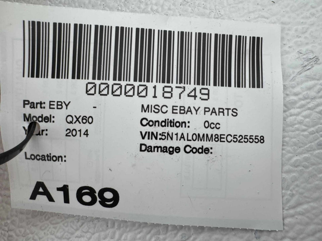 14-15 Infiniti QX60 Right Side Rear View Power Heated Door Mirror W/ Camera OEM