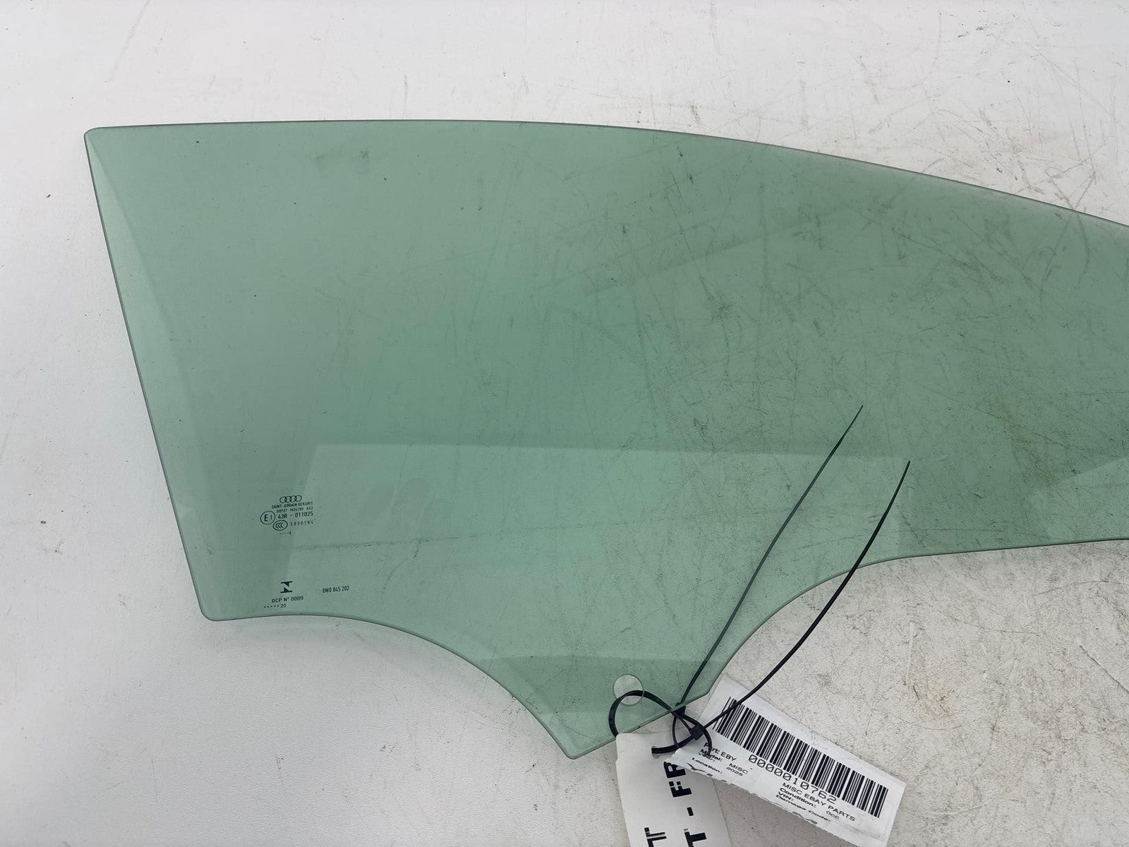 17-24 AUDI A4 FRONT RIGHT PASSENGER SIDE DOOR WINDOW GLASS OEM