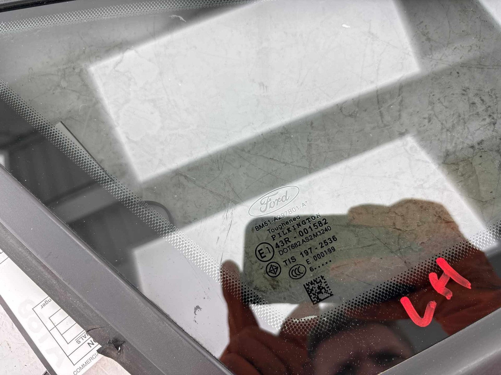 12-18 Ford Focus RS Hatchback Quarter Window Glass Driver Left OEM