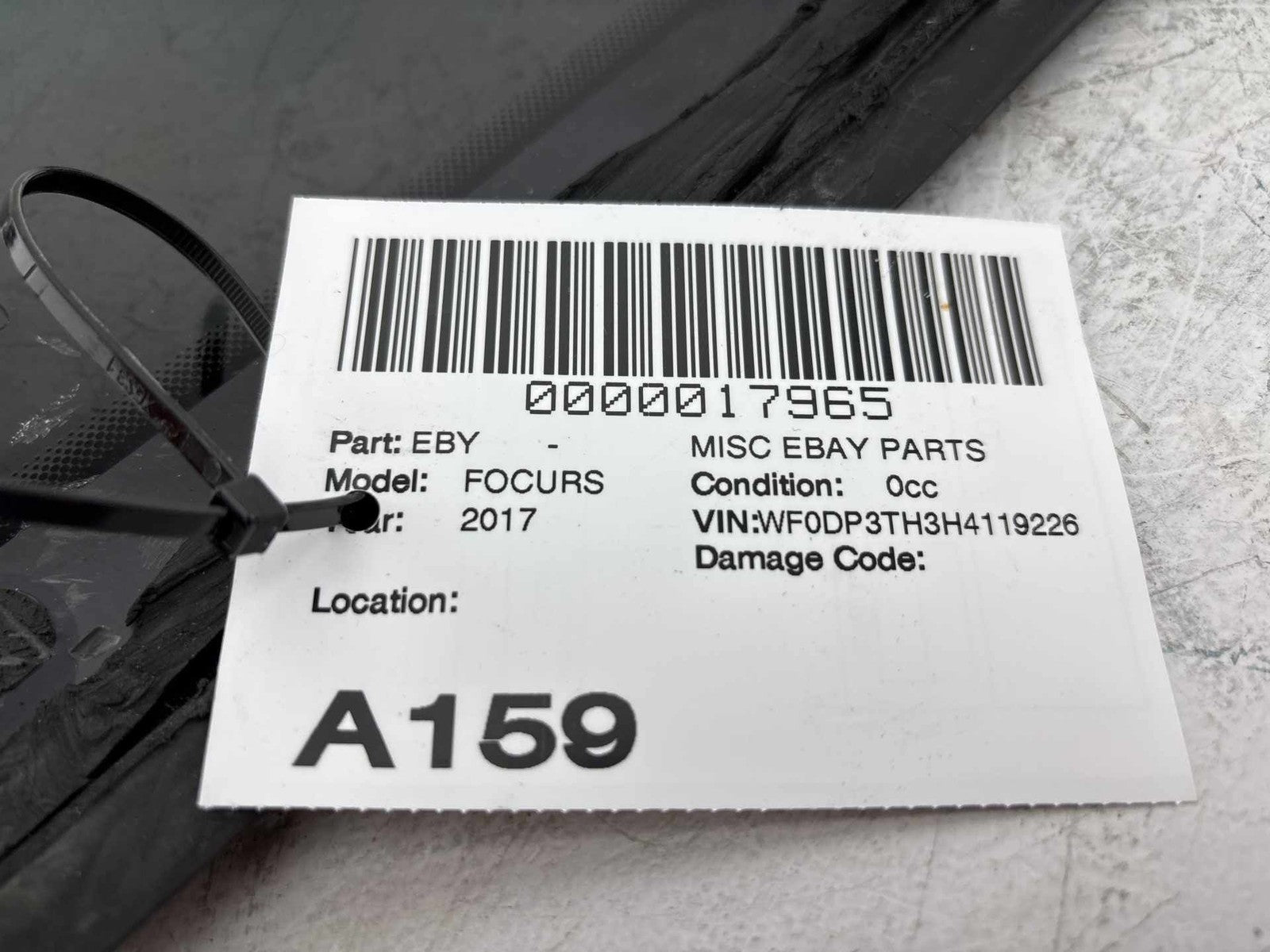 12-18 Ford Focus RS Hatchback Quarter Window Glass Driver Left OEM