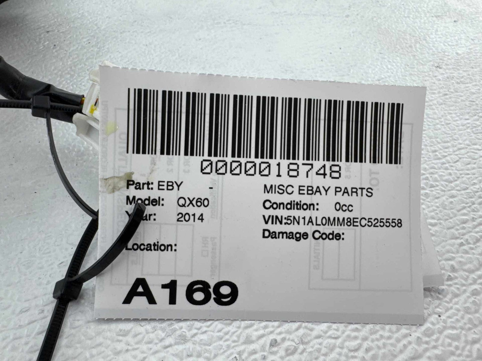 14-15 Infiniti QX60 Left Side Rear View Power Heated Door Mirror W/Camera OEM