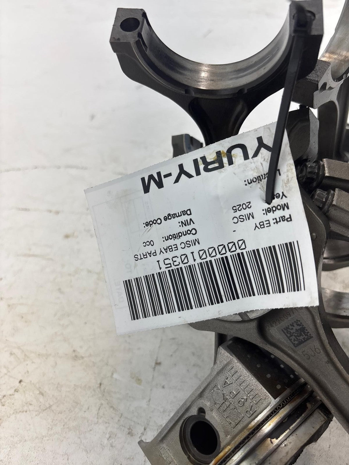 16-22 Honda Pilot 3.5 Piston and Rod Standard 132105J6A00 Gas OEM Set - 6