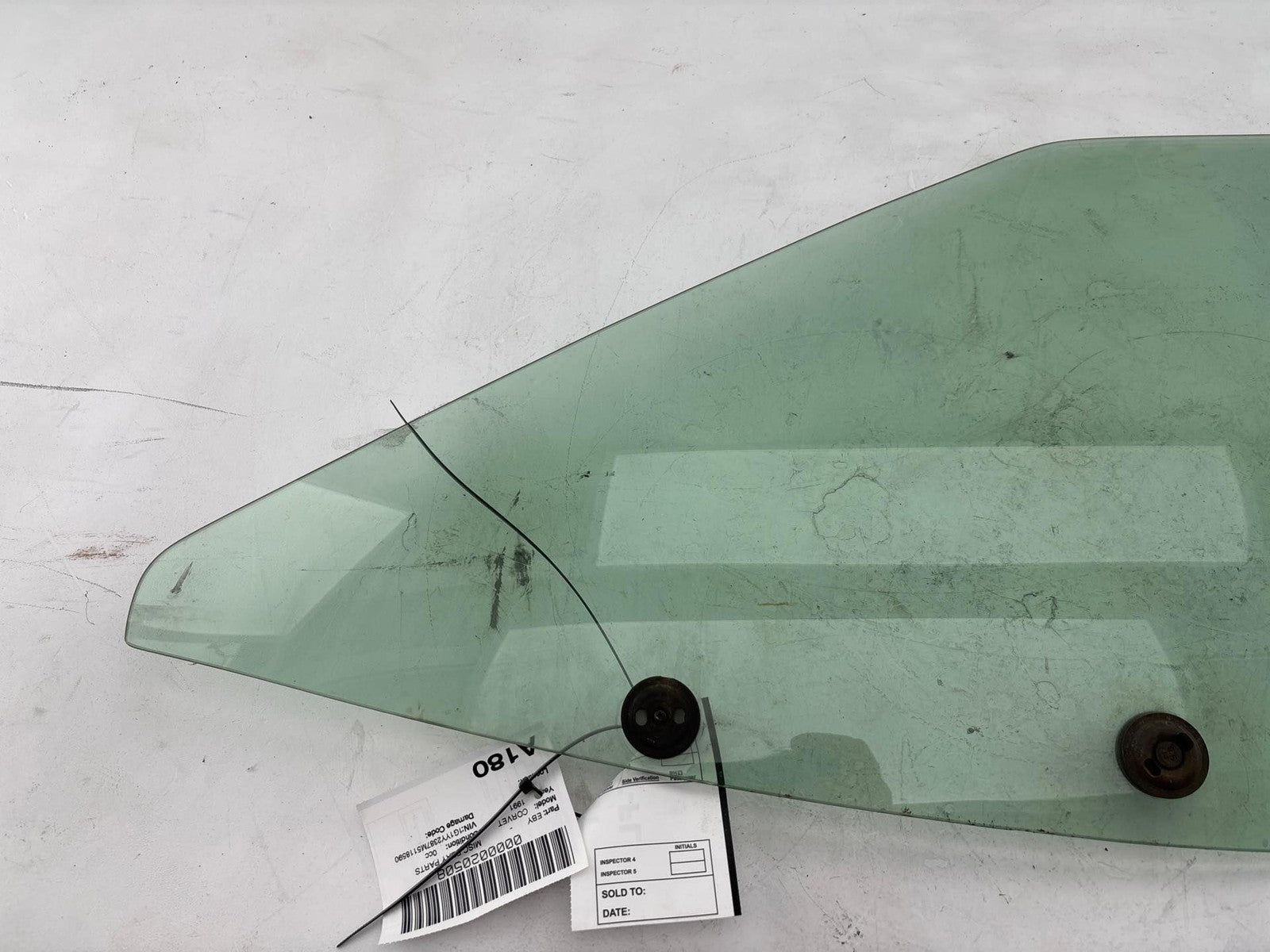 1991-1996 Chevrolet Corvette Front Left Door Window Glass OEM