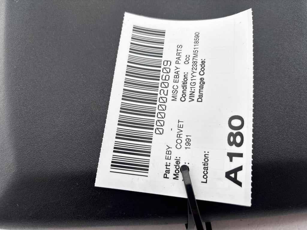 1991 Chevrolet Corvette Front Right Side Seat Back Trim Cover Panel OEM