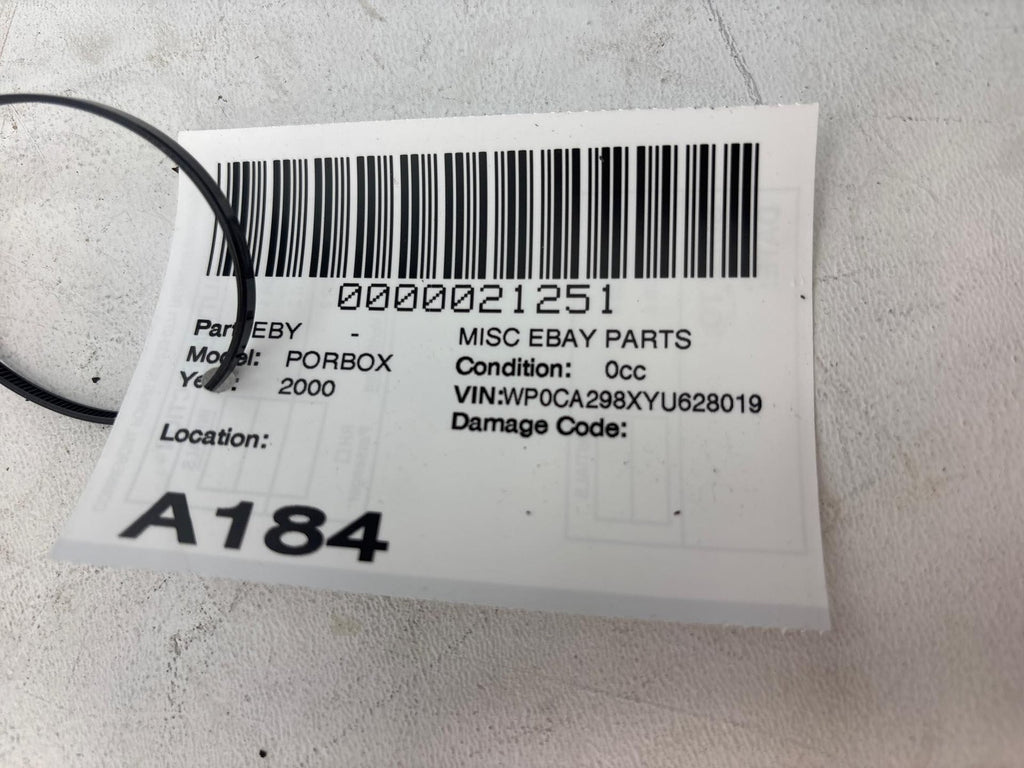 1997-2002 Porsche Boxster 986 Crankcase Breather Vent Hose OEM