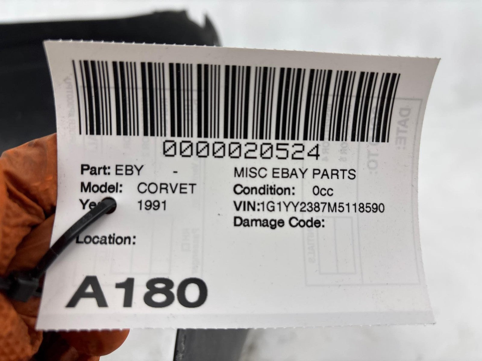 1984-1996 Chevrolet Corvette Rear Left Inner Fender Liner OEM