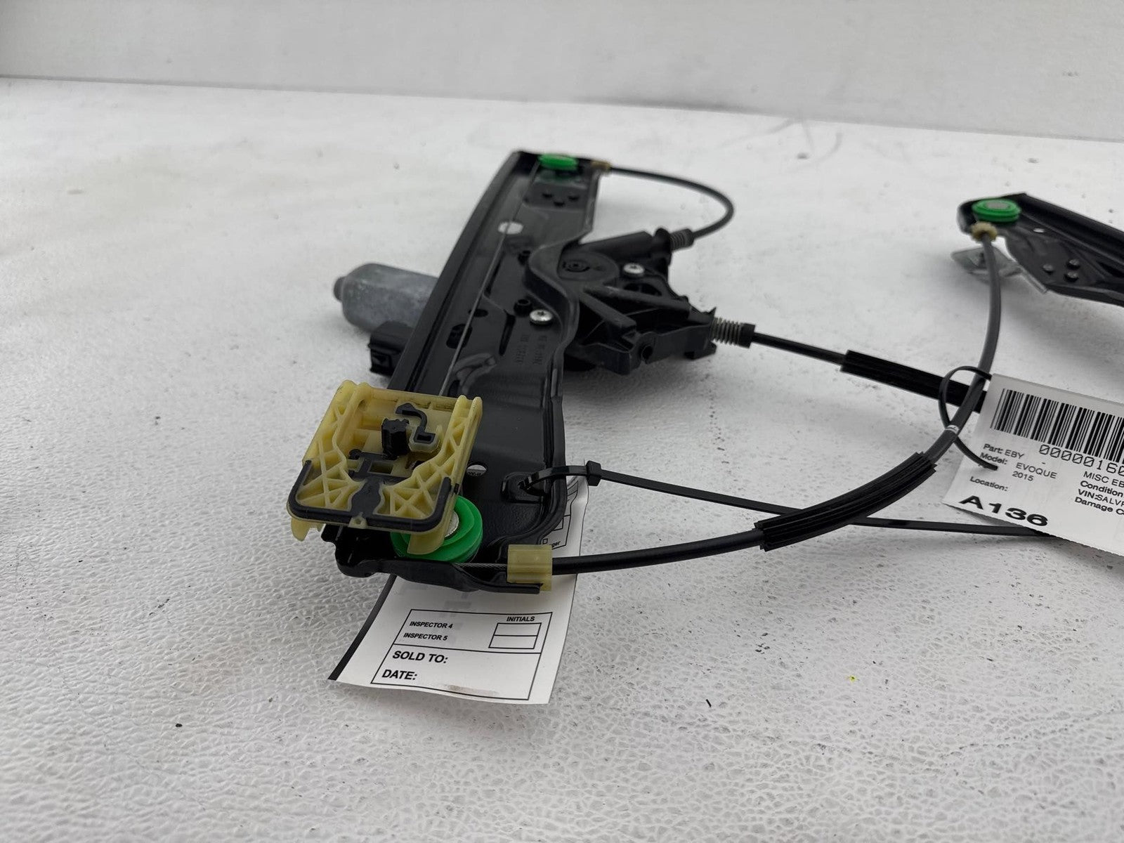 12-19 LAND RANGE ROVER EVOQUE RIGHT PASSENGER FRONT DOOR WINDOW REGULATOR OEM