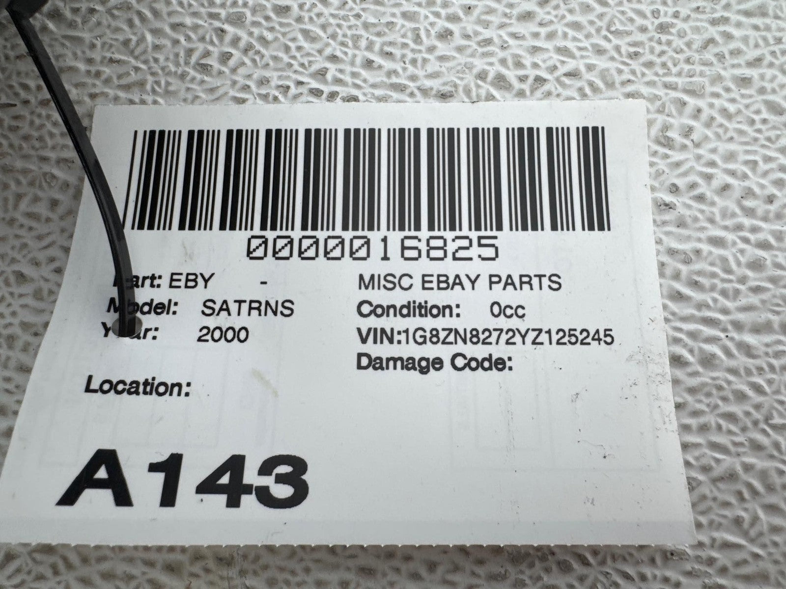 00-02 Saturn S SW2 Engine Fuse Box