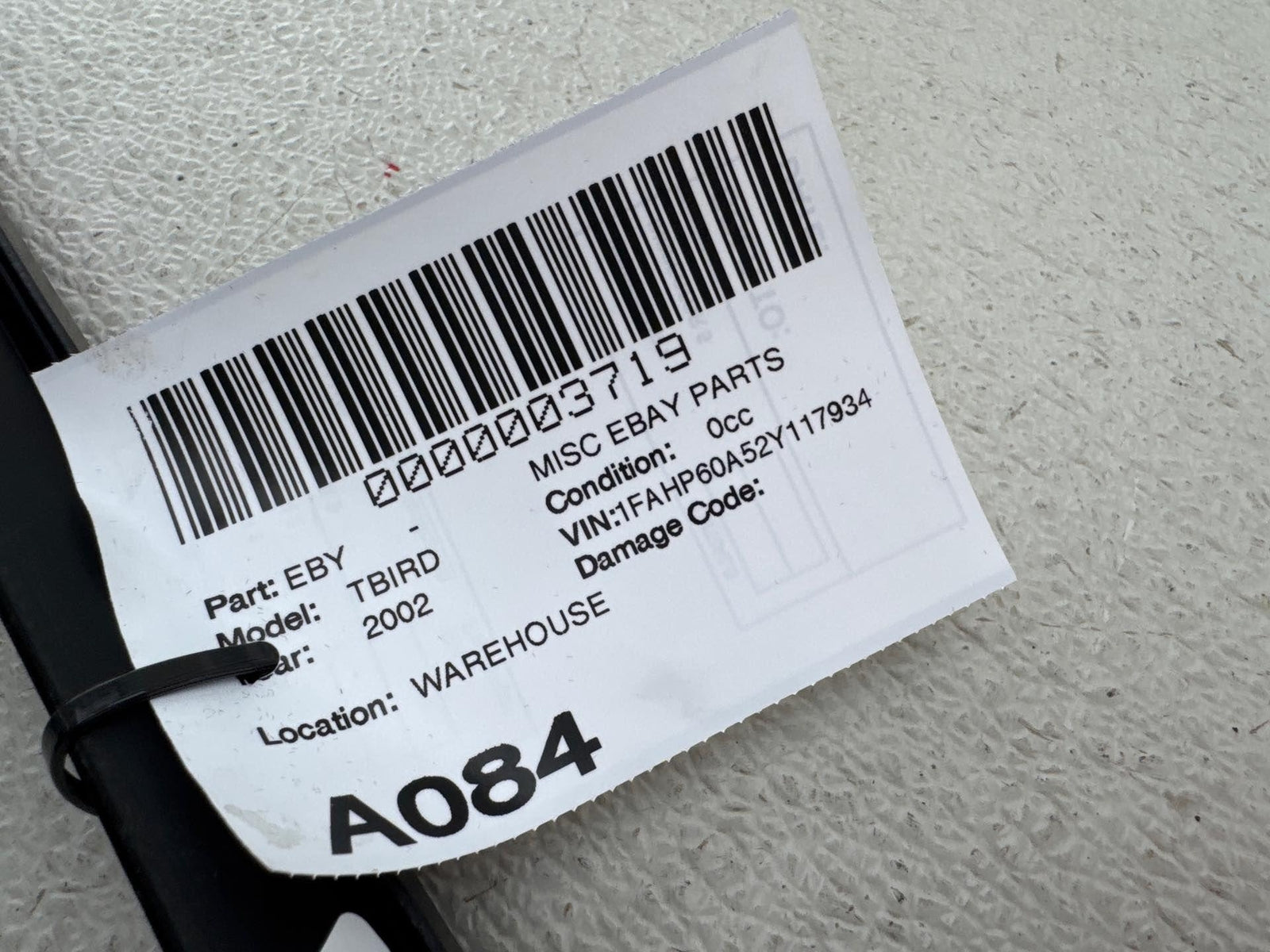 02-05 Ford Thunderbird Front Passenger Right Door Upper Window Seal Strip Oem