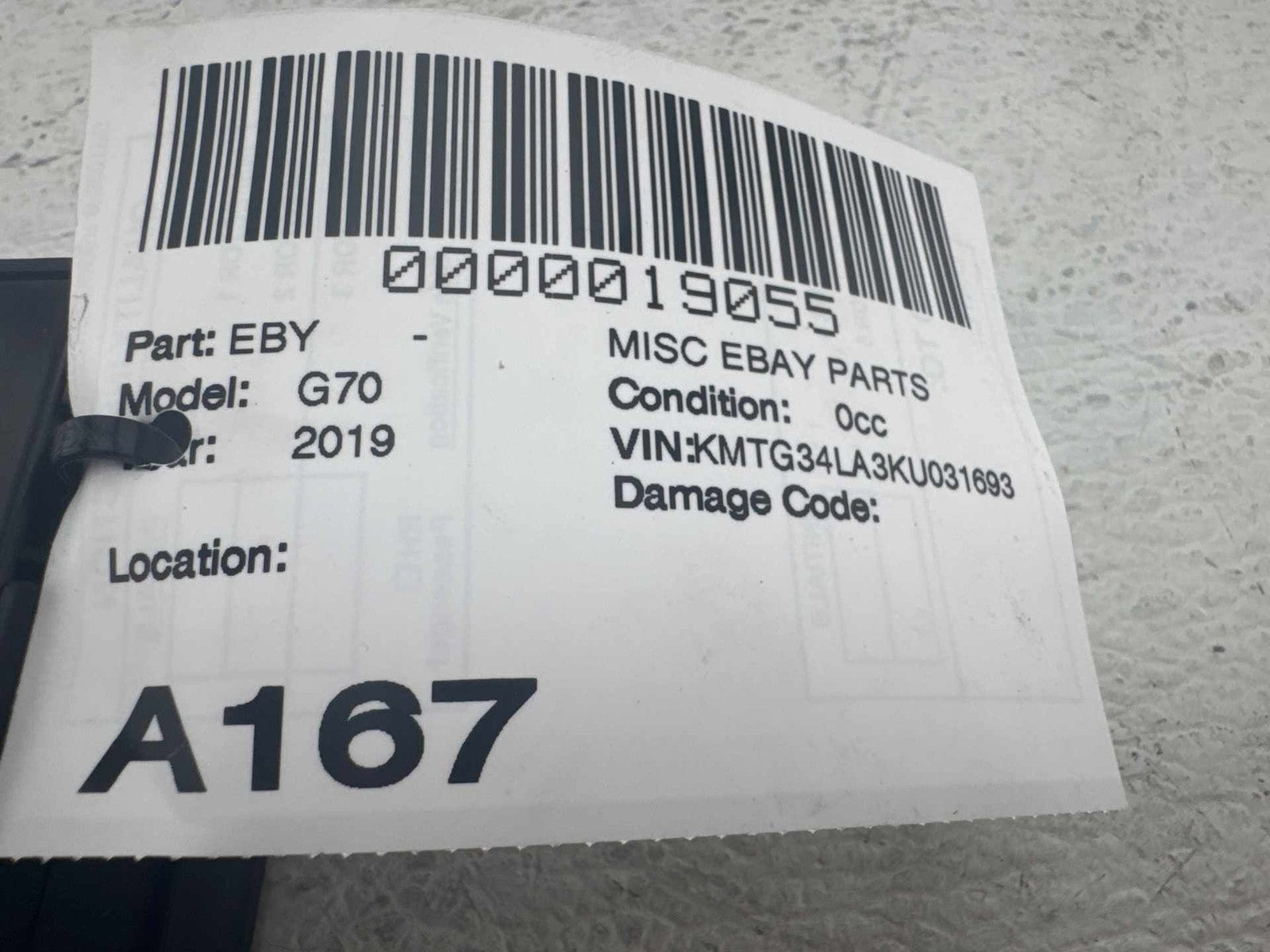 19-21 Genesis G70 Dash Left Trunk Release Open Cruise Control Switch OEM