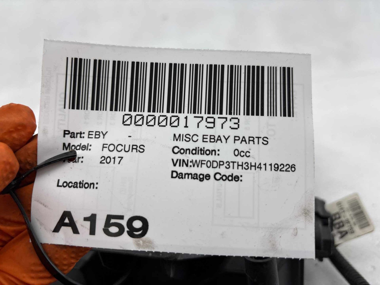 16-18 Ford Focus RS Fuel Vapor EVAP Charcoal Canister AS43-9E857-AG OEM