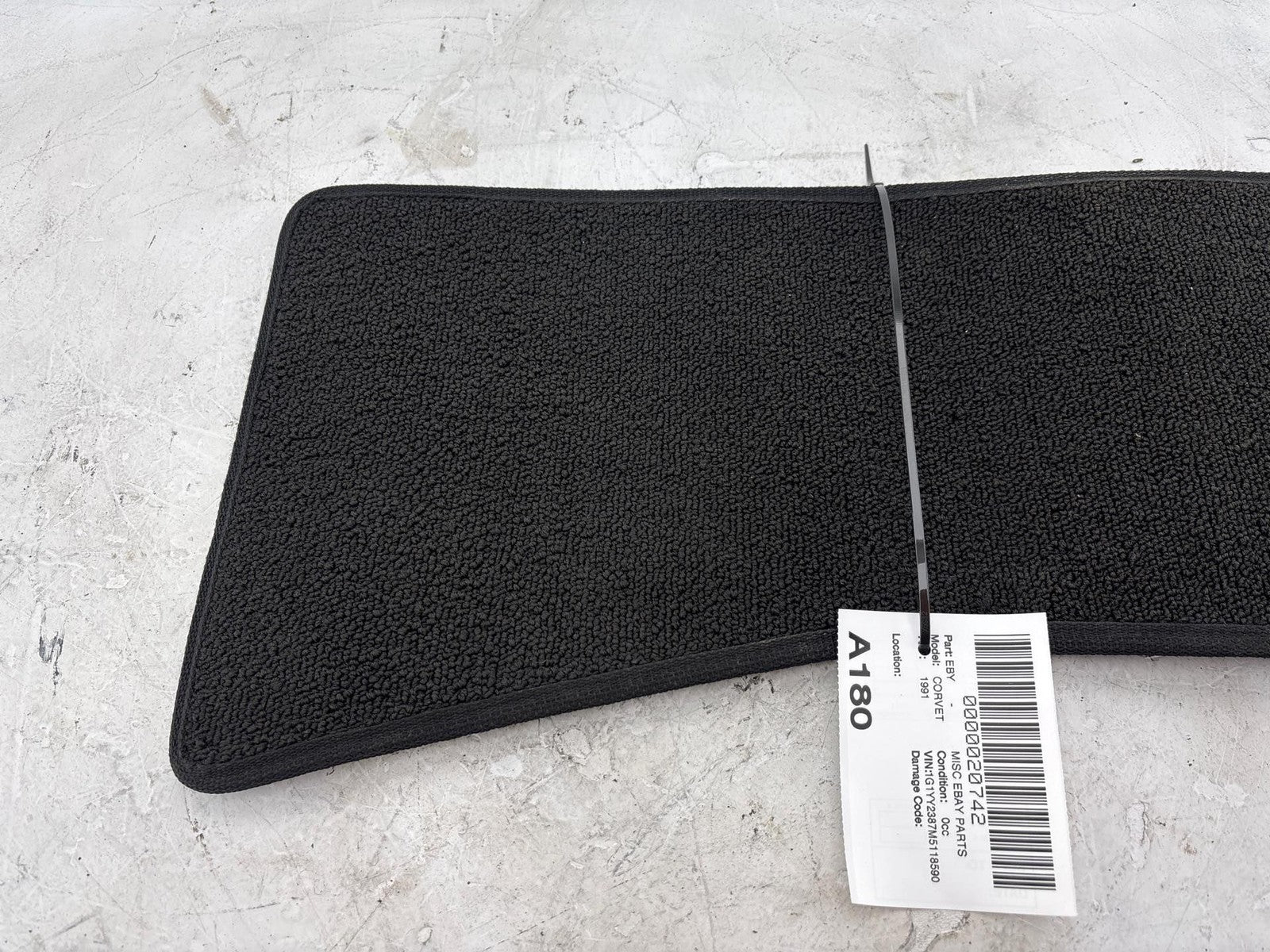 1991 Chevrolet Corvette Front Right Floor Mat OEM