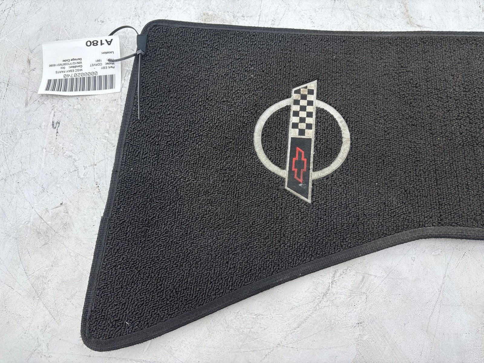 1991 Chevrolet Corvette Front Left Floor Mat OEM