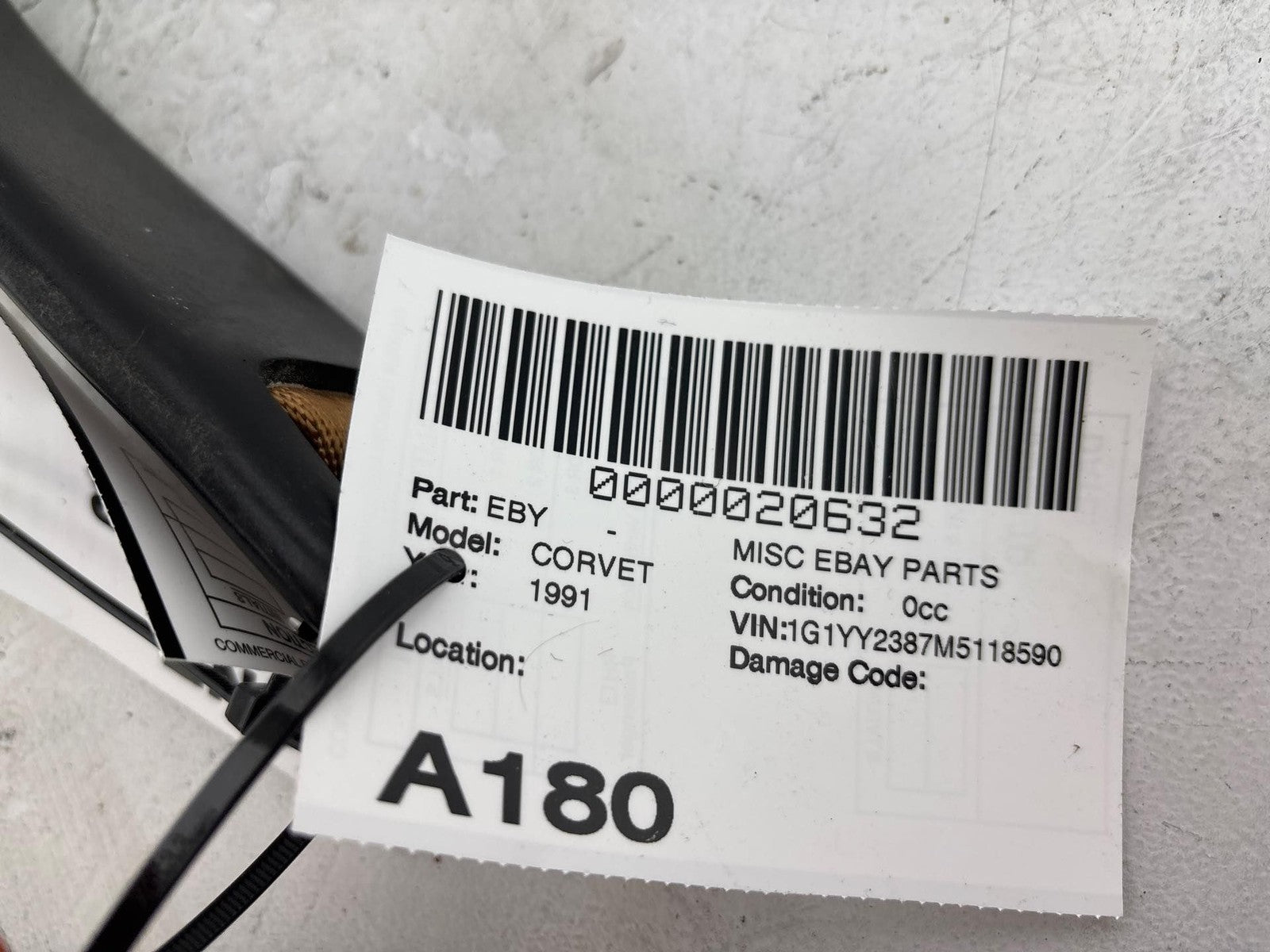 1984-1996 Chevrolet Corvette Front Right Seat Belt Buckle OEM