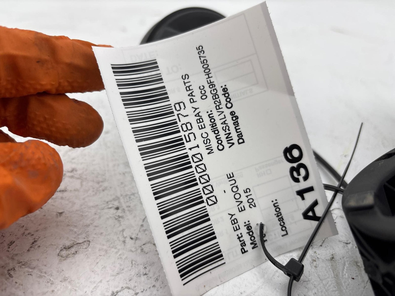 12-19 Rang Rover Evoque Fuel Filler Door Grey Metalic OEM