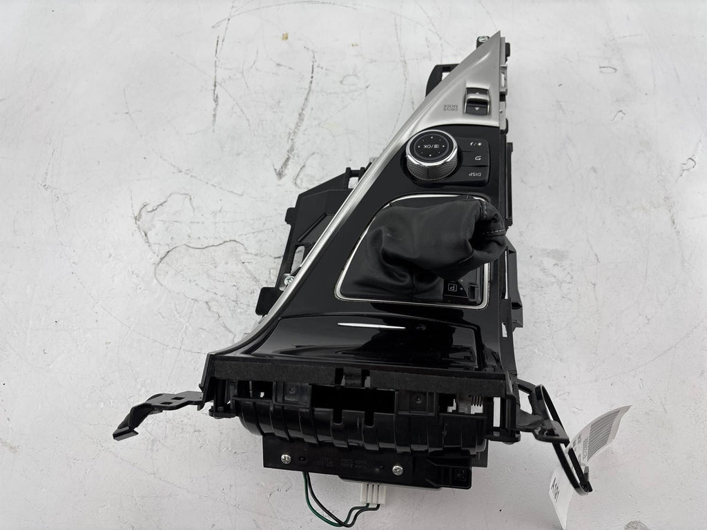 17-22 Infiniti Q50 Center Console Gear Shifter Bezel W/Multifunction Switch OEM