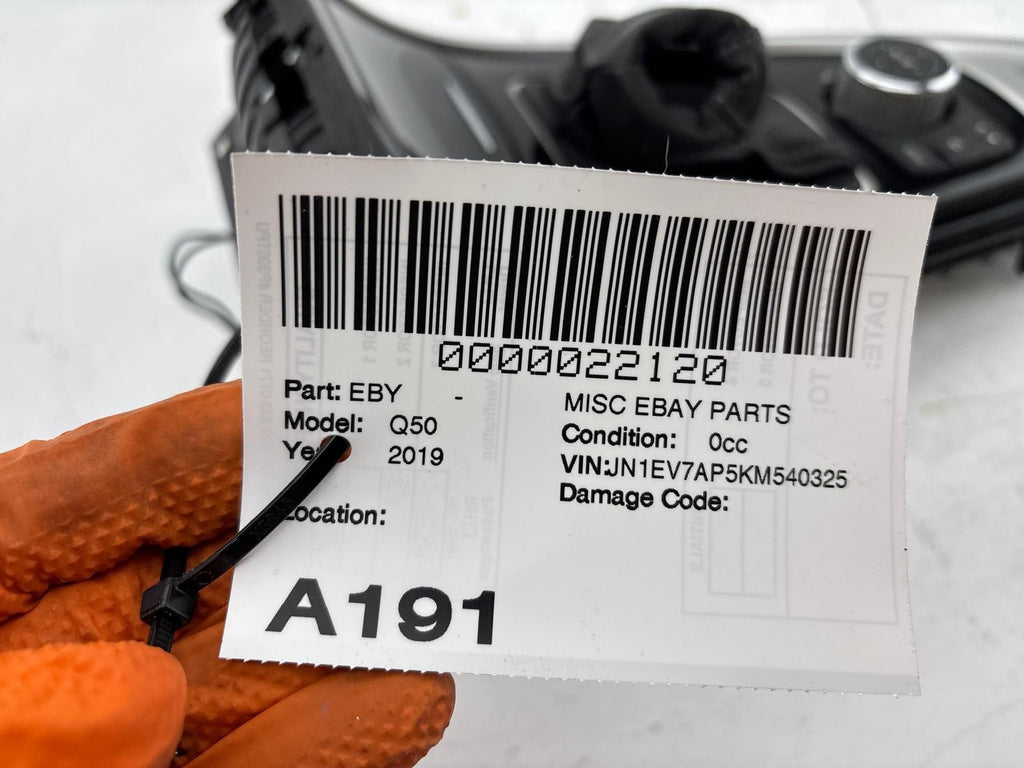 17-22 Infiniti Q50 Center Console Gear Shifter Bezel W/Multifunction Switch OEM