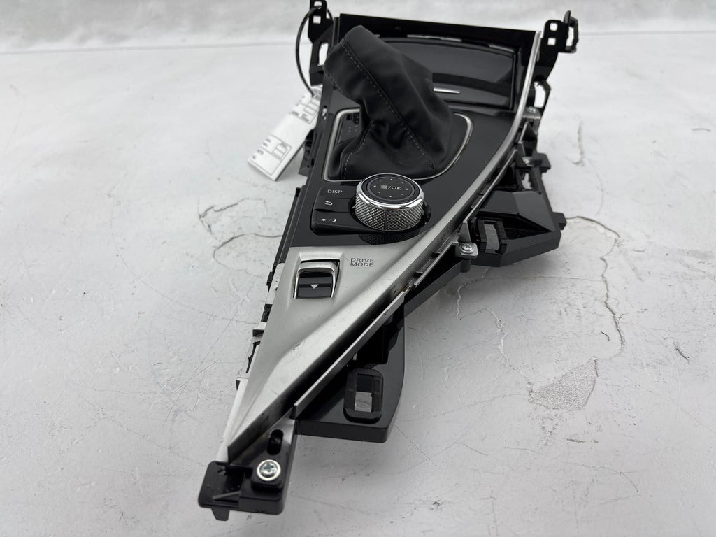 17-22 Infiniti Q50 Center Console Gear Shifter Bezel W/Multifunction Switch OEM