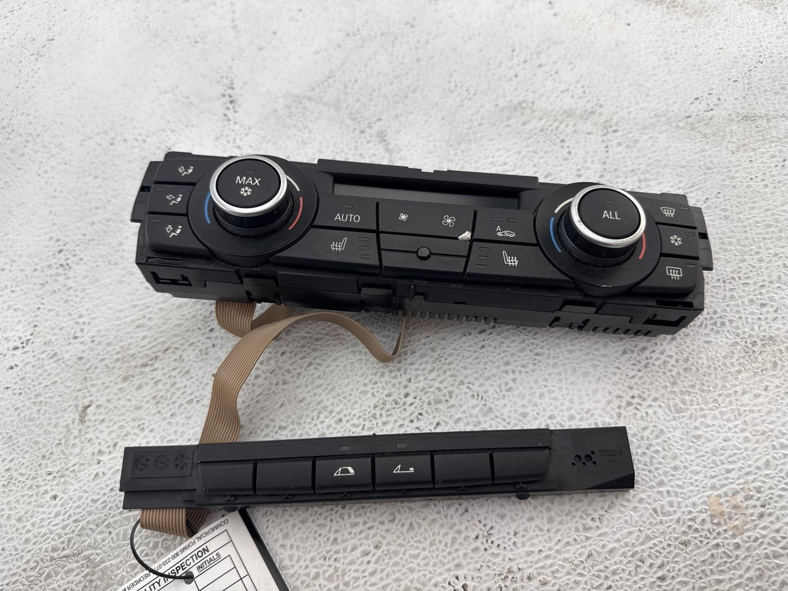 10-13 BMW 135i A/C Climate Control & Convertible Folding Top Switch OEM