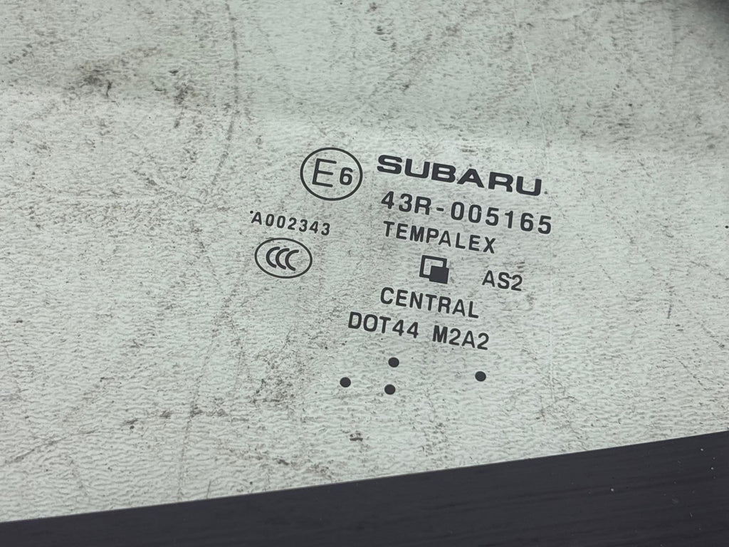 19-24 Subaru Forester Rear Left Driver Quarter Window