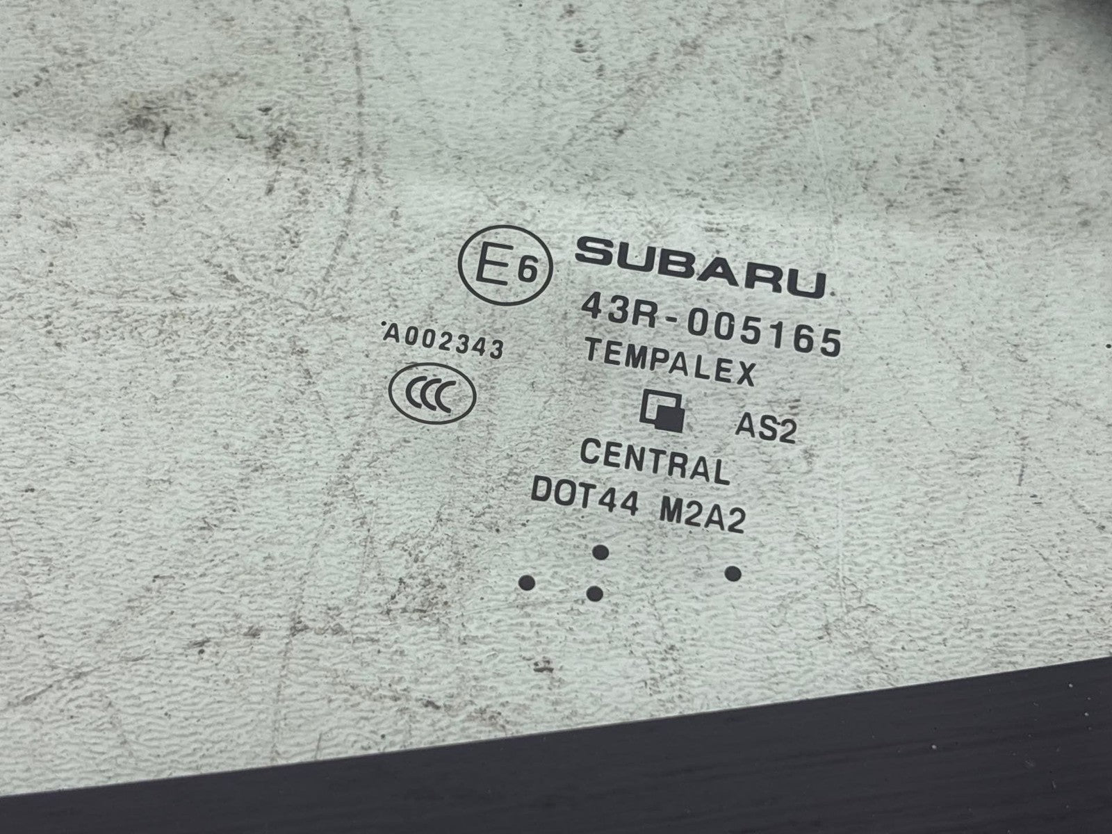 19-24 Subaru Forester Rear Left Driver Quarter Window