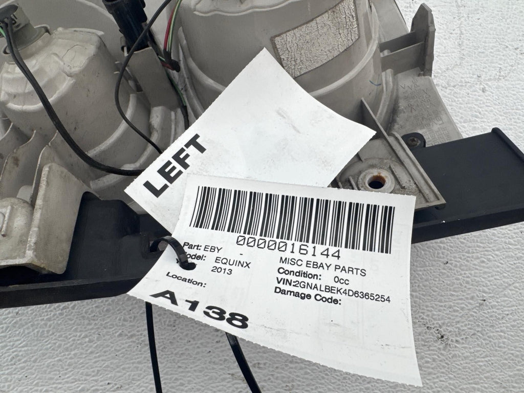 10-15 Chevrolet Equinox Left Tail Light Lamp Assembly OEM