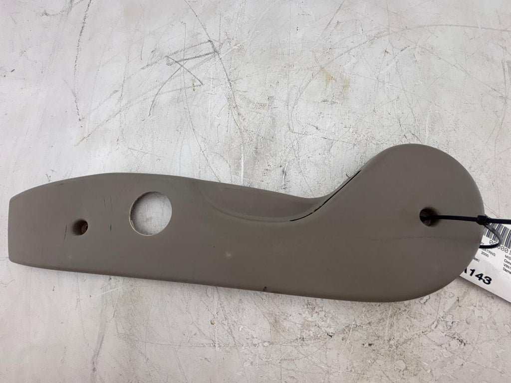 00-02 Saturn SW2 Front Driver Side Seat Switch Outer Trim Cover Panel