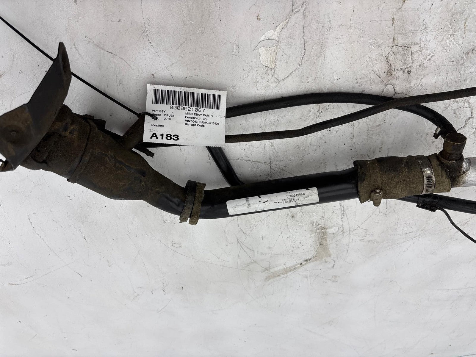 19-20 Dodge Ram 3500 Diesel 6.7L Fuel Filler Neck Pipe Assembly OEM