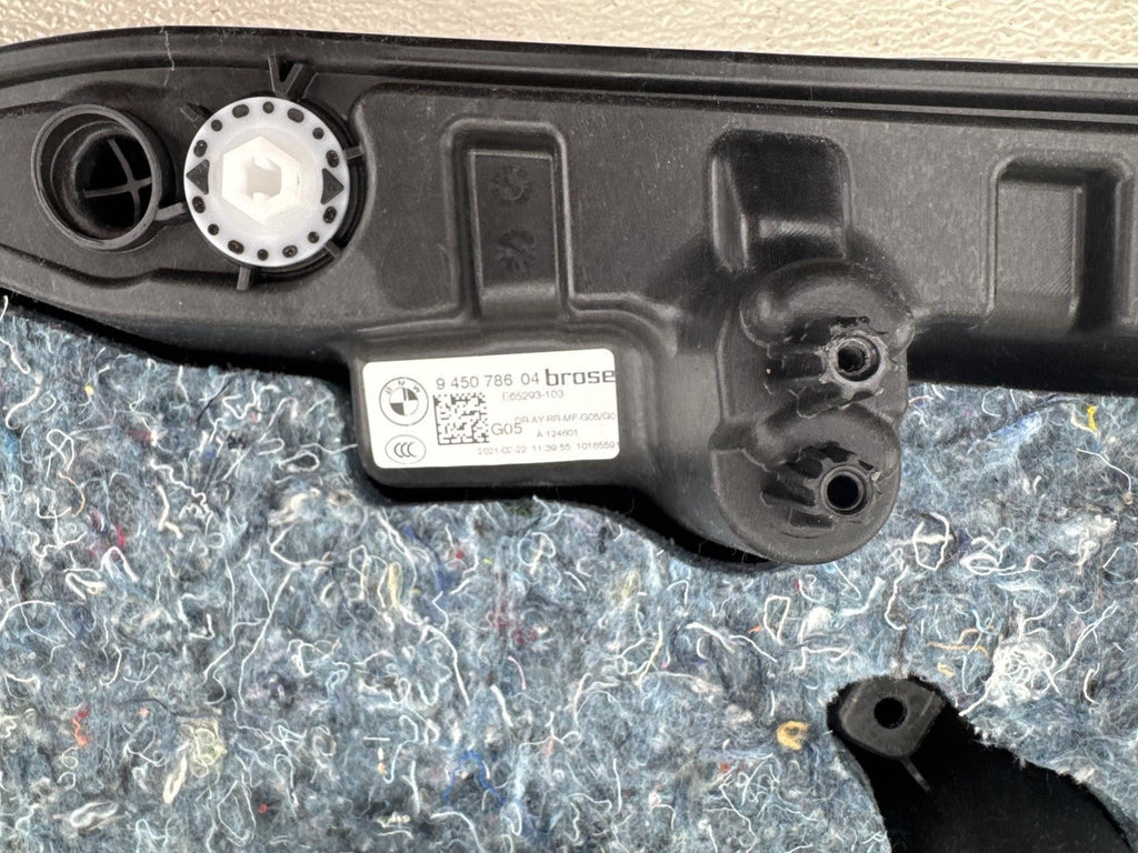 19-25 Oem Bmw G05 X5 G07 X7 Rear Right Driver Side Door Window Regulator 9450786