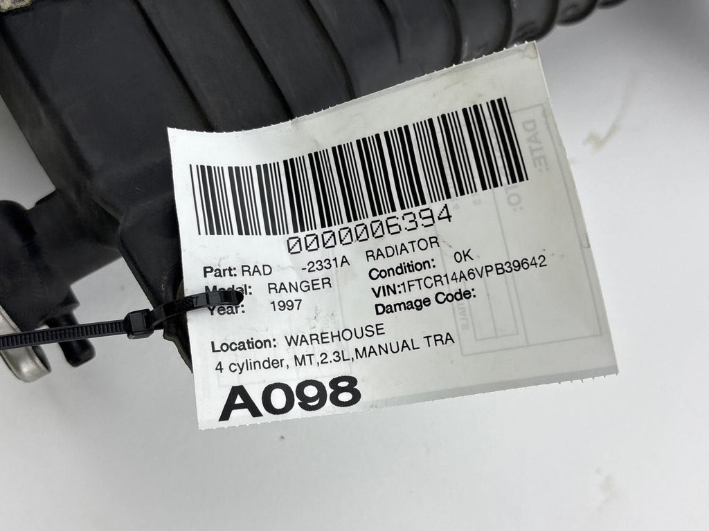 1995-1997 Ford Ranger Radiatour Assembly OEM