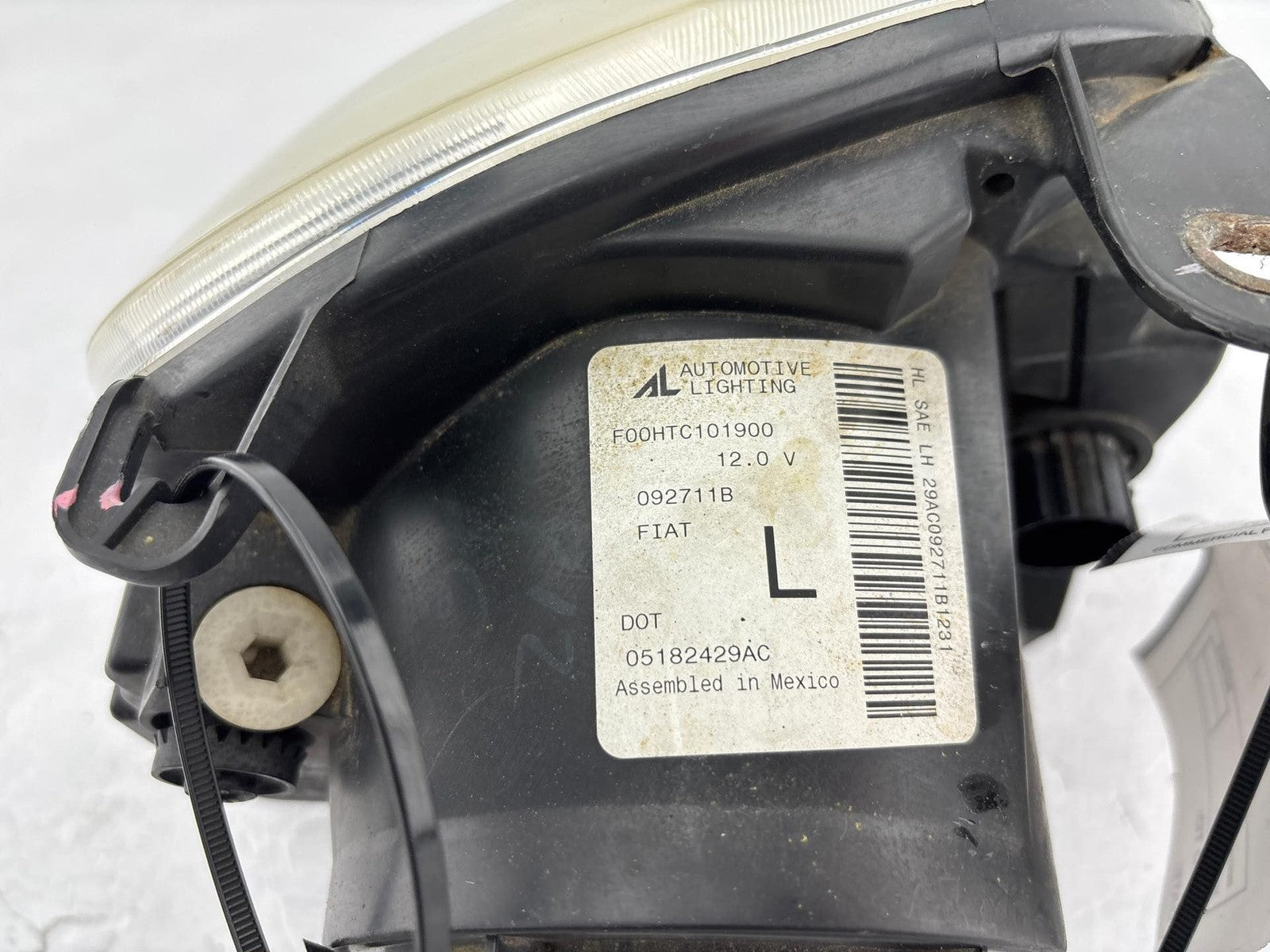 12-14 Fiat 500 Front Left Headlight Assembly OEM