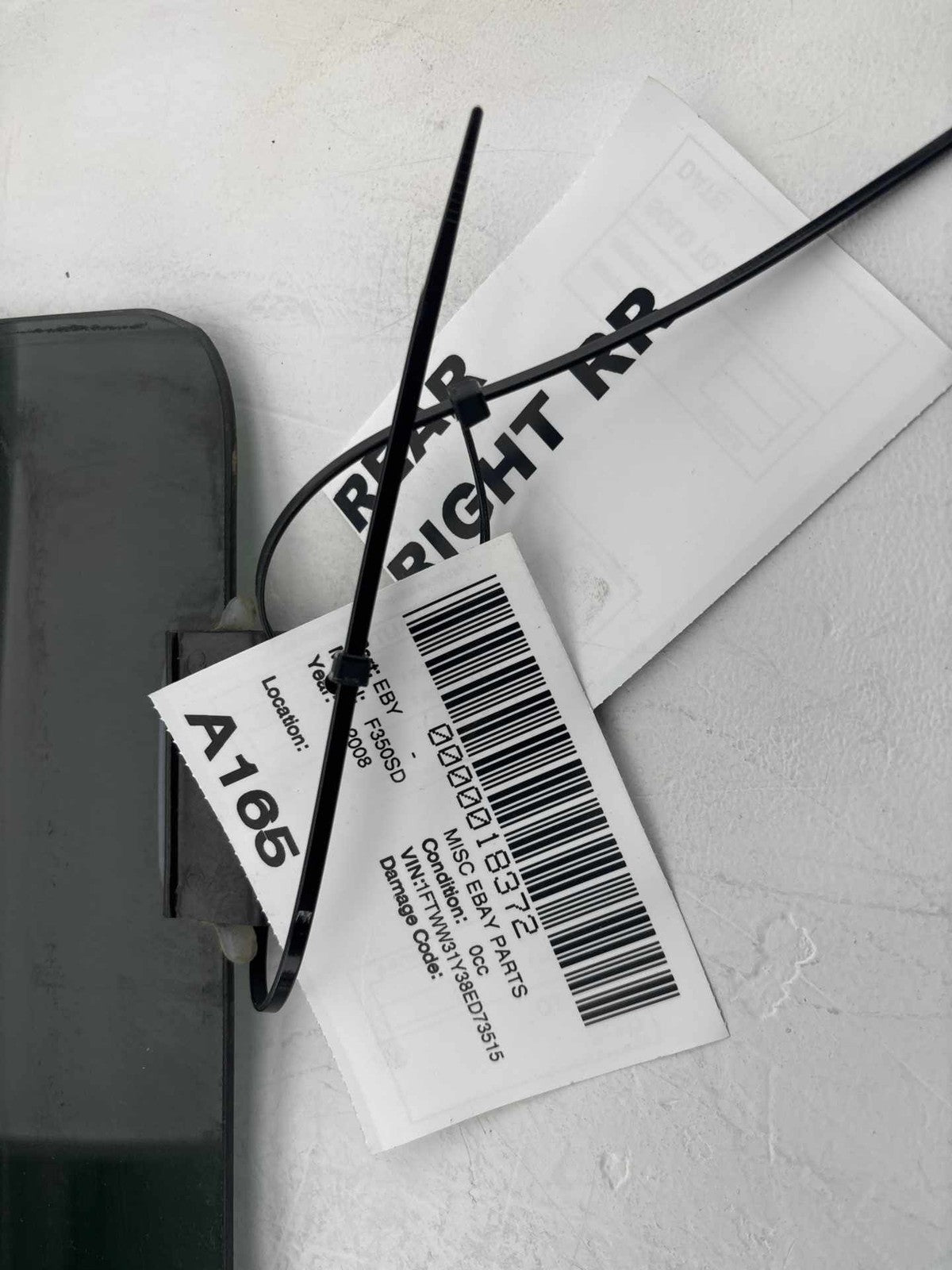 1099-2012 Ford F-350/F-250SD Rear Right Door Window Glass OEM