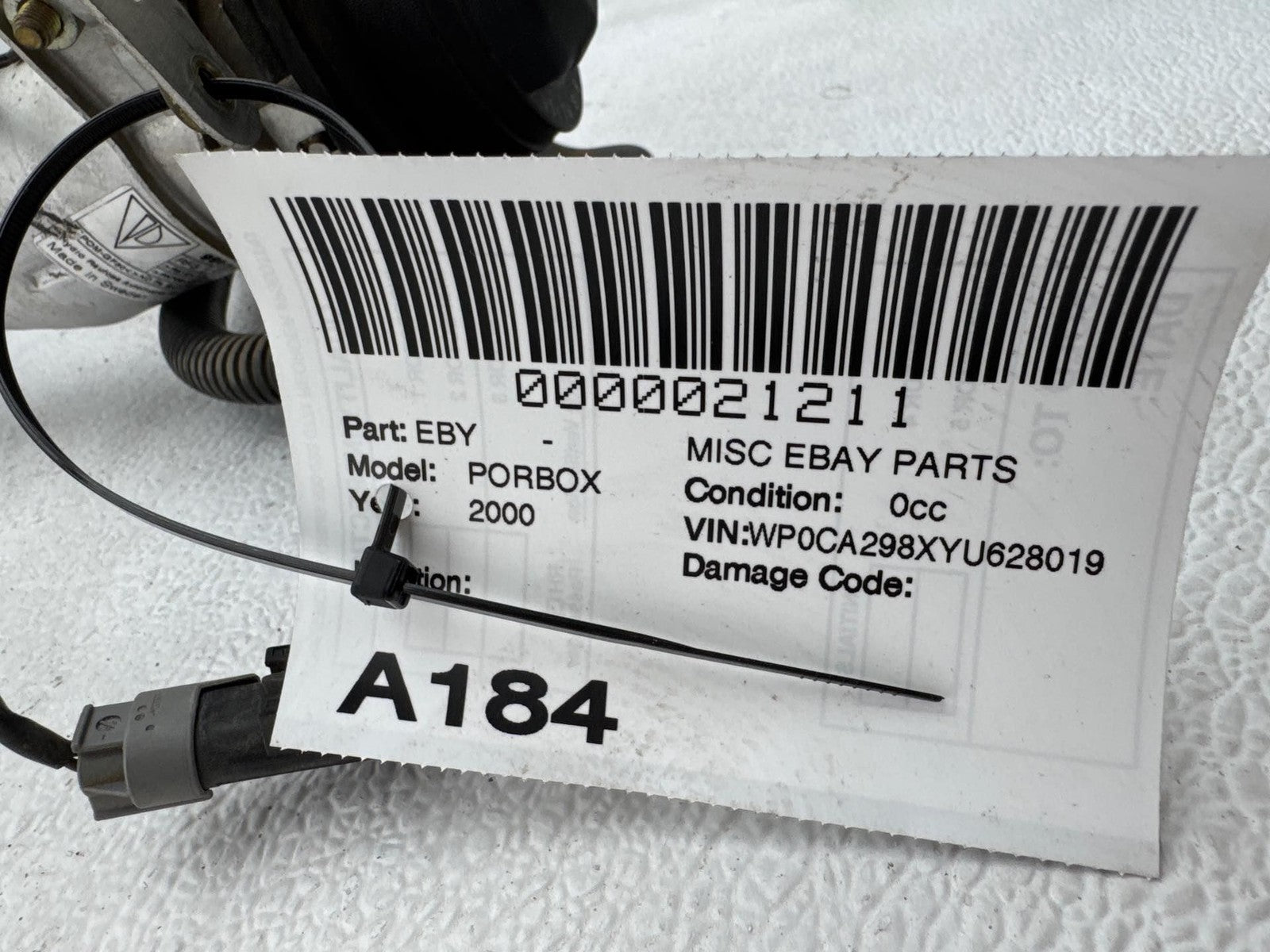 1997-04 Porsche Boxster 911 RWD Fuel Gas Tank Filler Neck Hose Tube Pipe OEM