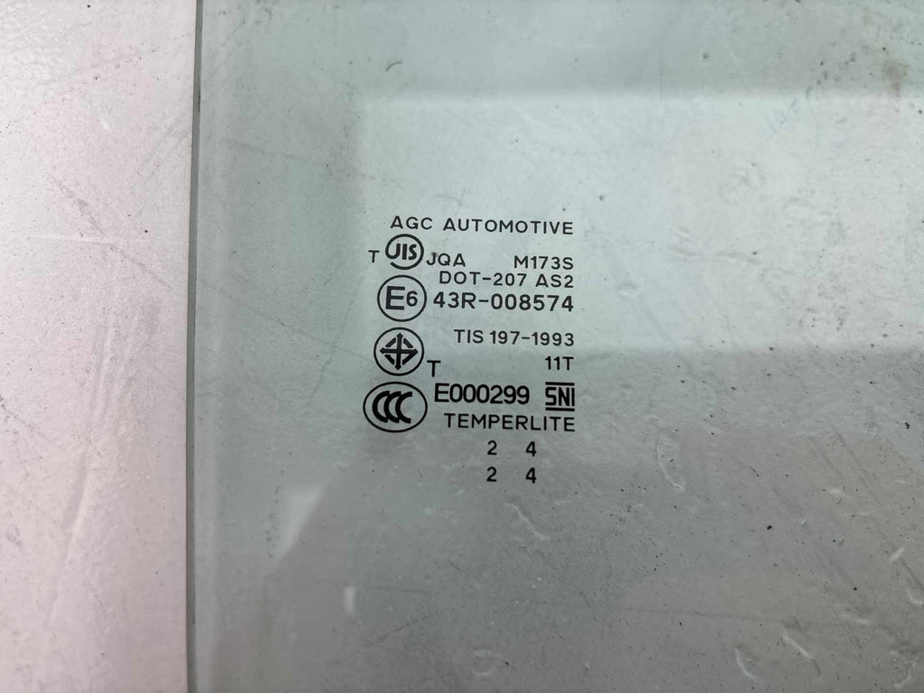 17-24 Mitsubishi Mirage G4 Rear Passenger Side Door Window Glass OEM