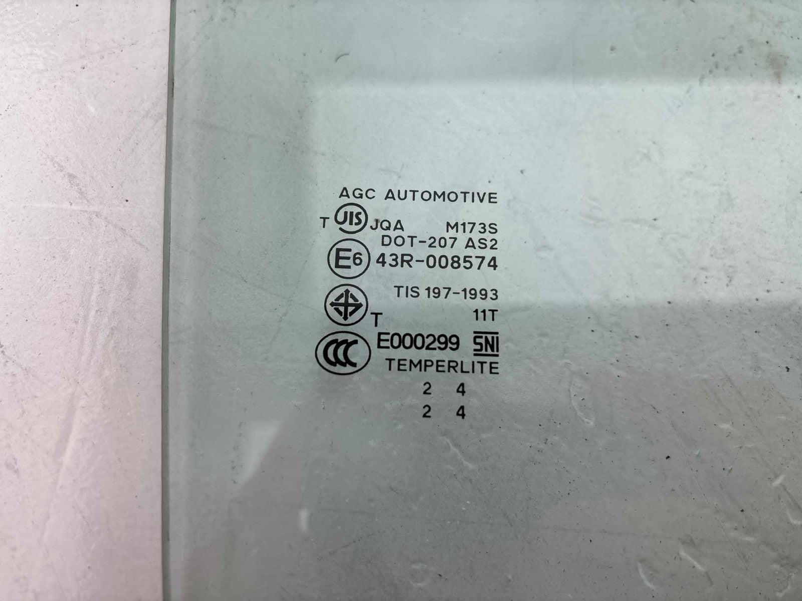 17-24 Mitsubishi Mirage G4 Rear Passenger Side Door Window Glass OEM