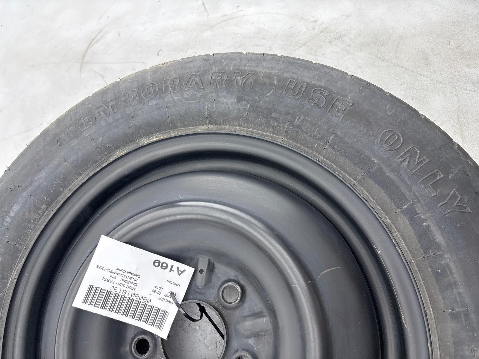 07-17 Jeep Compass Patriot Steel Spare Wheel Tire Goodyear T155/90D16 OEM