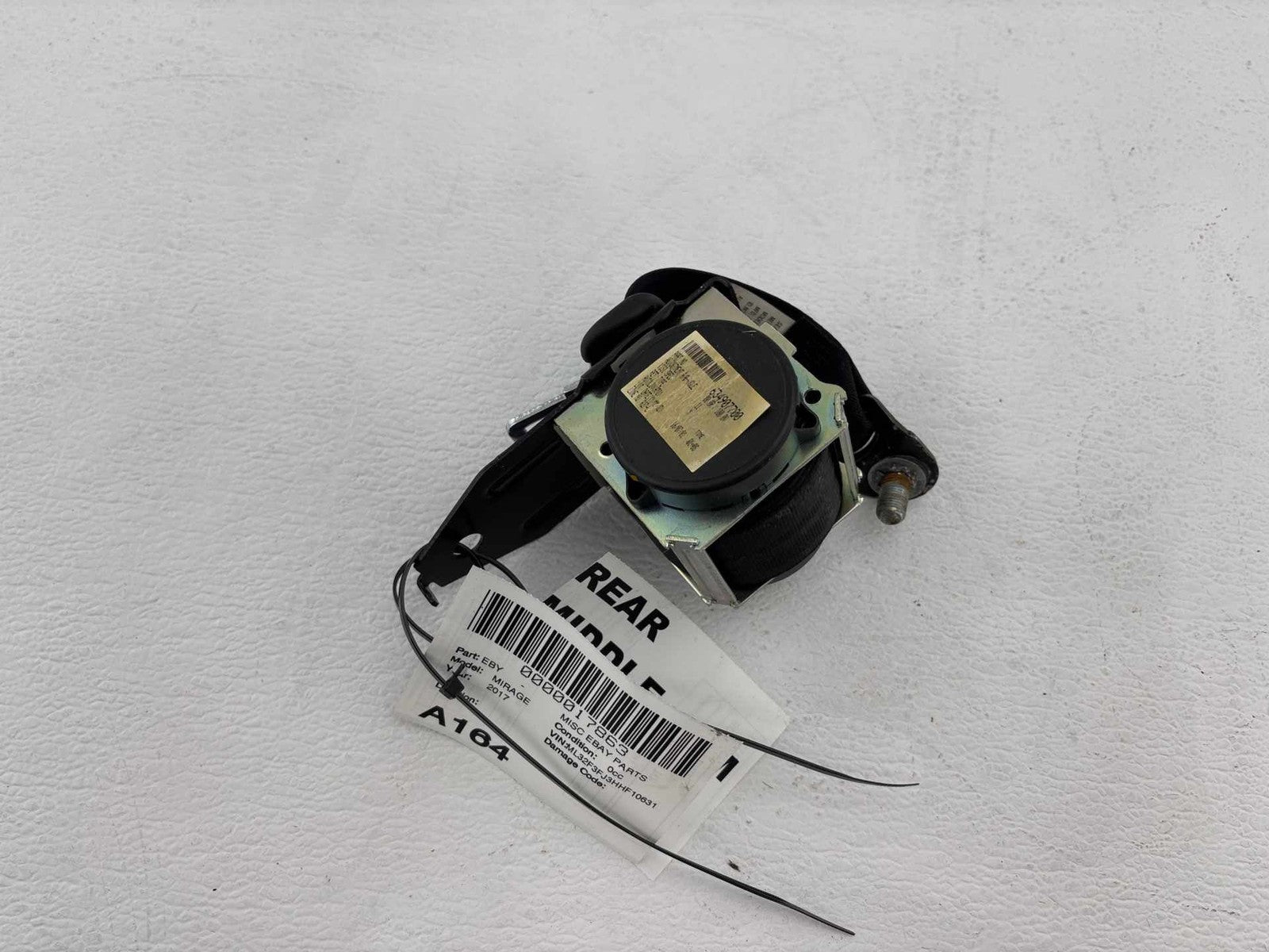 17-24 Mitsubishi Mirage G4 Rear Center Belt Assembly OEM