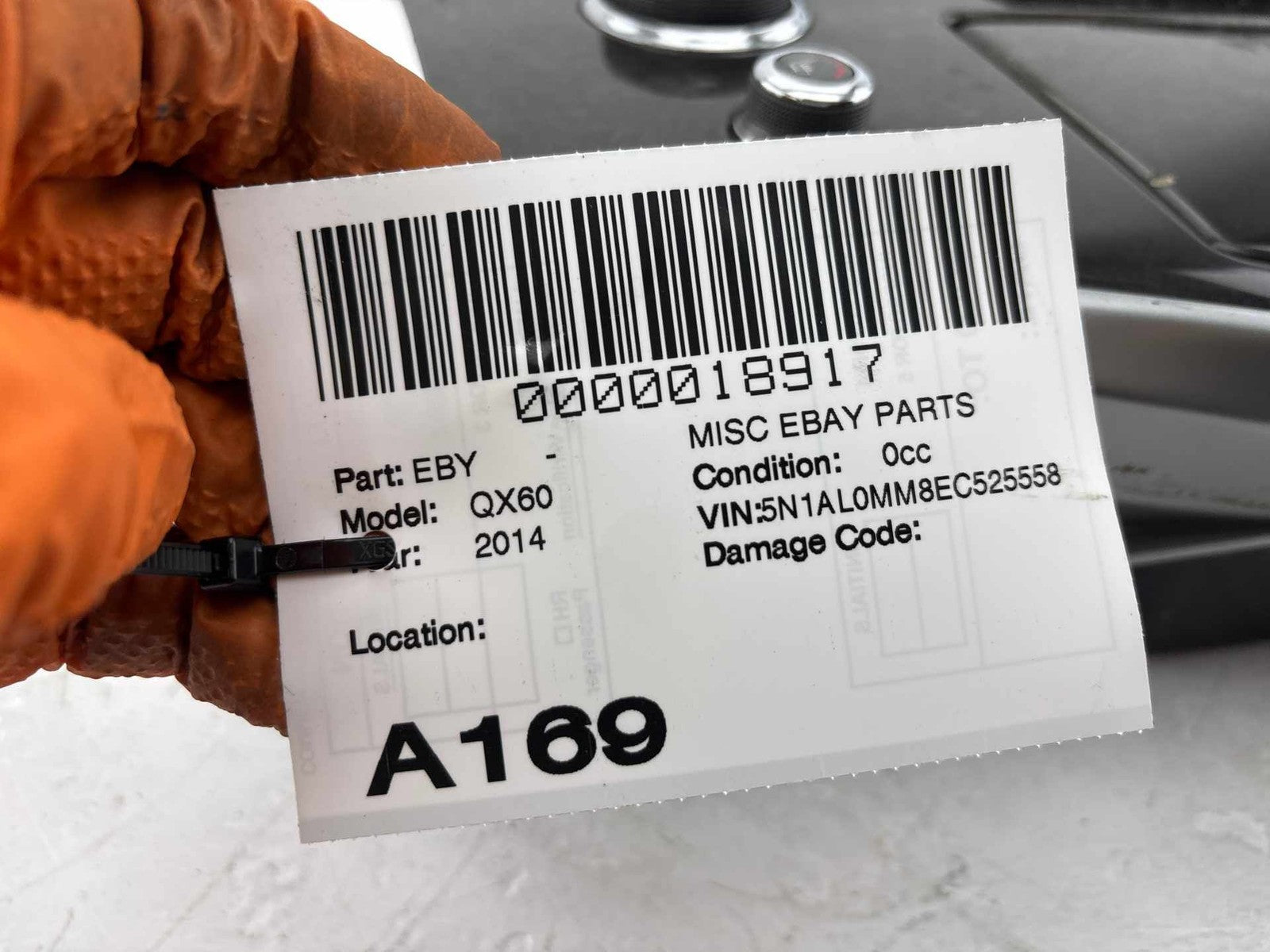 13-16 Infiniti QX60 JX35 Center Console Shifter Gear Trim Panel W/ Switches OEM